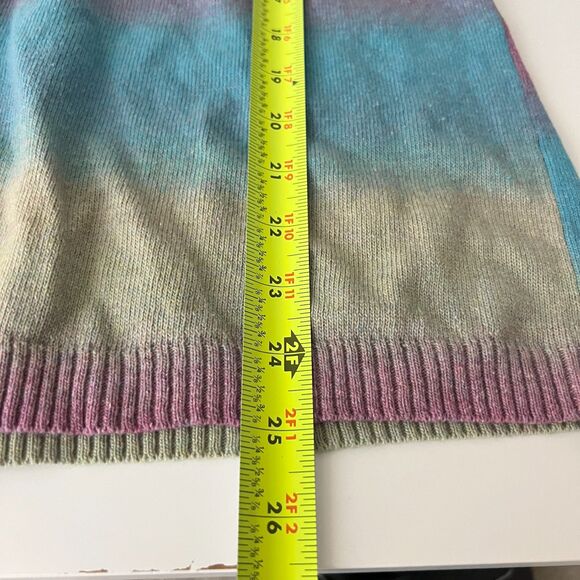 Art and Soul Rainbow Hippie Cardigan Sweater Womens Medium Retro New - Picture 9 of 9